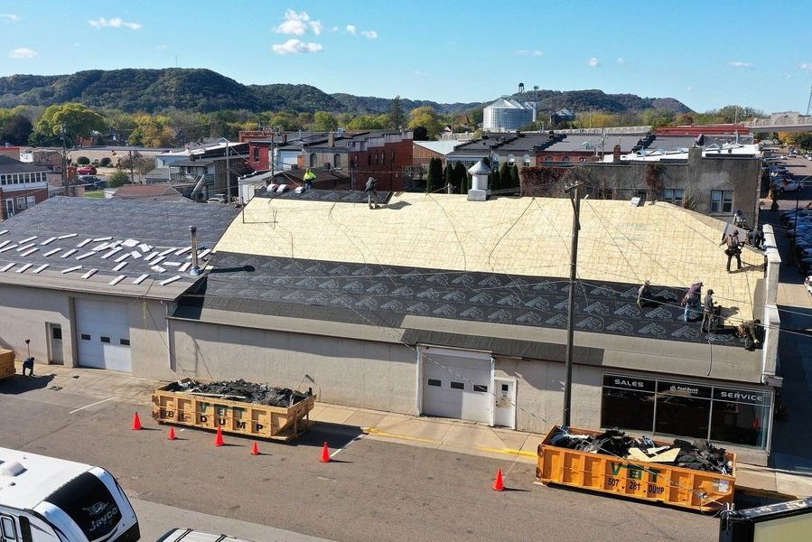 Replacing a Dated Commercial Roof with Owens Corning Shingles